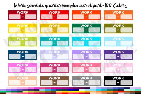 Download 100 Work Schedule Quarter Box Planner - Work schedule Collection