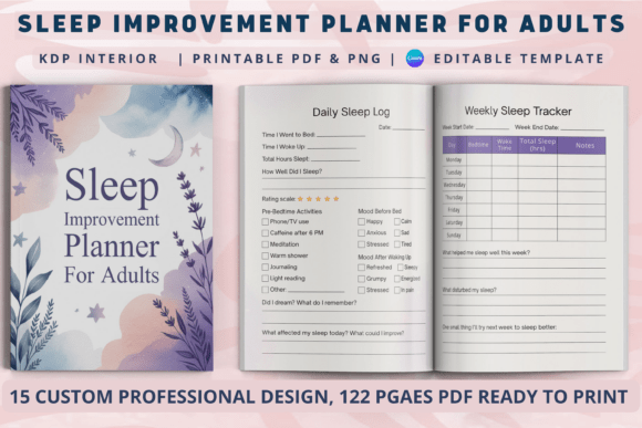 Download Sleep Improvement Planner for Adults - Men Collection
