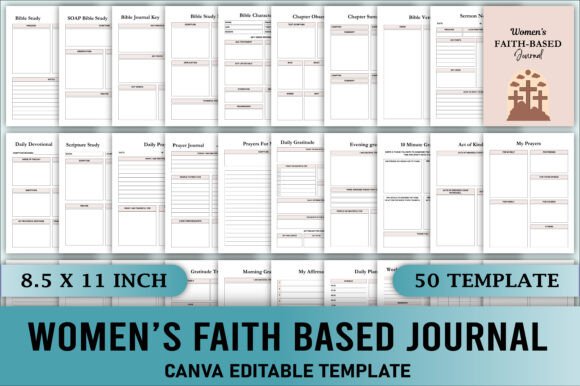 Download Women’s Faith Based Journal Canva - Men Collection